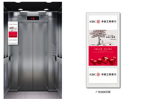 中國(guó)工商銀行電梯電視廣告