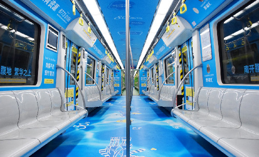天津地鐵列車(chē)廣告