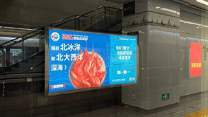 南寧地鐵廣告牌價(jià)格多少錢？食品生鮮南寧地鐵燈箱廣告案例
