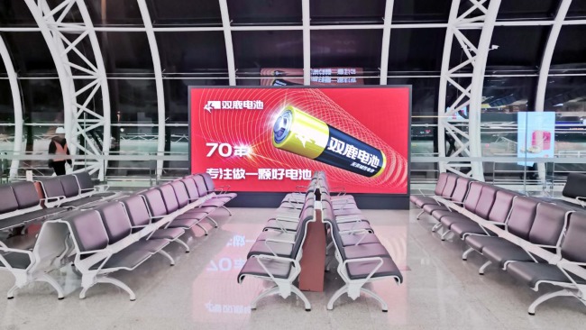 寧波機場廣告價格收費，寧波櫟社機場T1航站樓出發(fā)到達熱門廣告牌