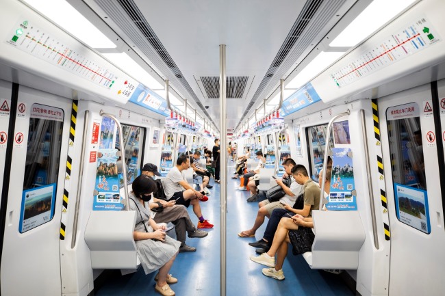福州地鐵車內(nèi)貼紙內(nèi)包車廣告文旅投放案例，福州地鐵列車廣告價格