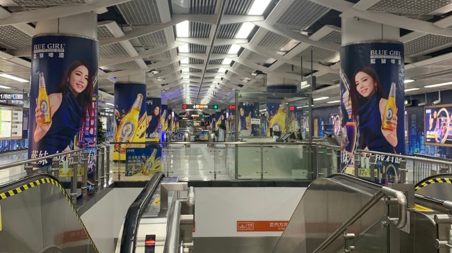 廈門1號(hào)線呂厝站地鐵站廳墻貼廣告投放，廈門地鐵廣告價(jià)格
