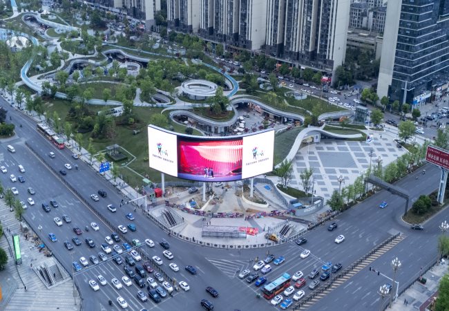 貴陽金融城悅?cè)粫r光LED廣告投放，貴陽戶外大屏廣告價格