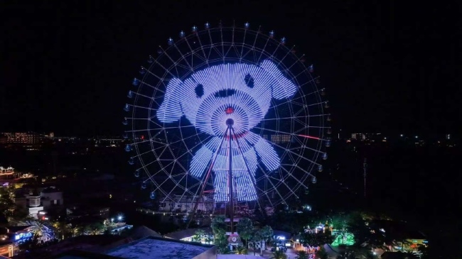 三亞摩天輪燈光秀廣告投放，三亞海棠灣夢幻不夜城大屏廣告價(jià)格