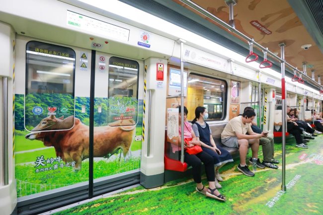 廣州地鐵9號(hào)線內(nèi)包車廂貼廣告投放，廣州地鐵全包車廣告價(jià)格
